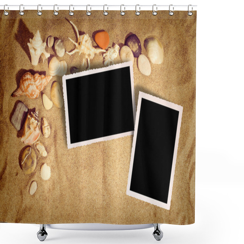 Personality  Pictures On The Beach Shower Curtains