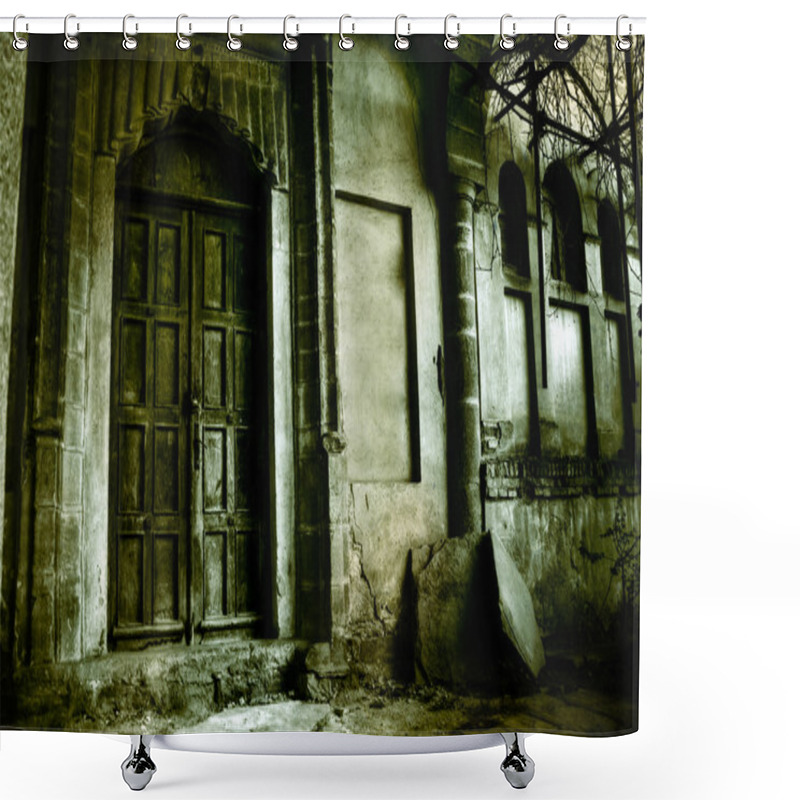 Personality  Haunted House Shower Curtains