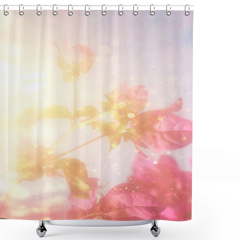 Personality  Flowers At Sunrise Shower Curtains