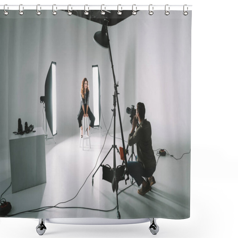 Personality  Professional Fashion Shoot Shower Curtains