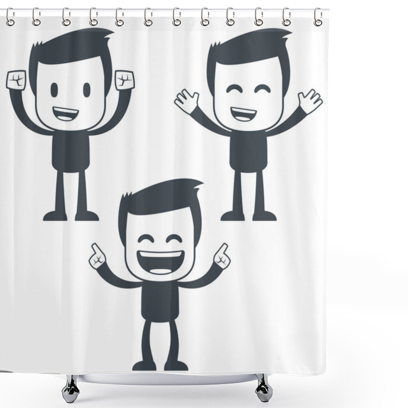 Personality  Icon Man Shower Curtains