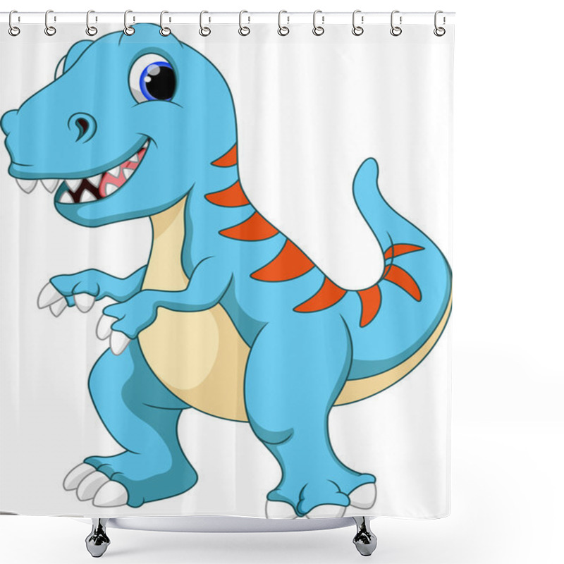 Personality  Dinosaur Cartoon Shower Curtains