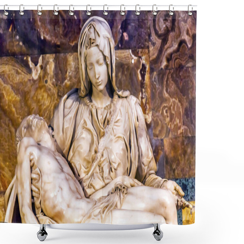 Personality  Michaelangelo Pieta Sculpture Vatican Rome Italy Shower Curtains