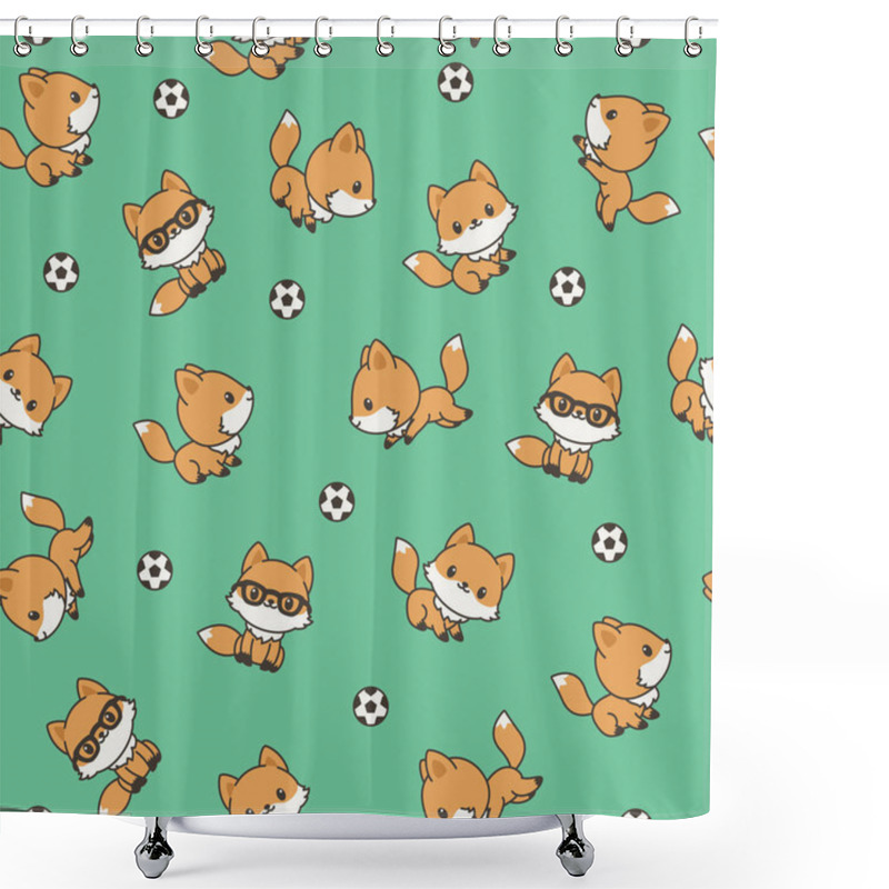 Personality  Boyish Pattern Soccer Shower Curtains