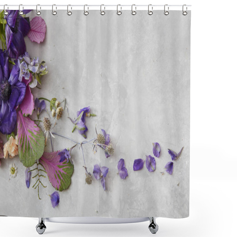 Personality  Composition Of Beautiful Flowers Shower Curtains