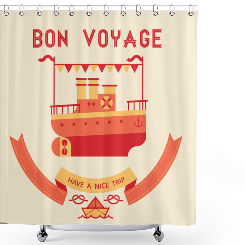 Personality  Cruise Ship Composition Shower Curtains