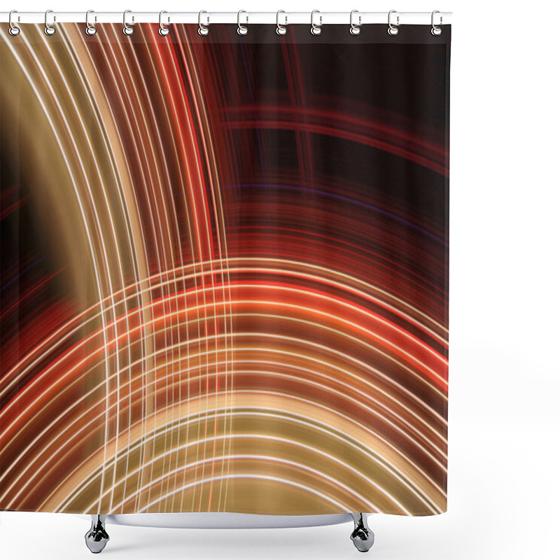 Personality  Passion Red And Yellow Background Shower Curtains