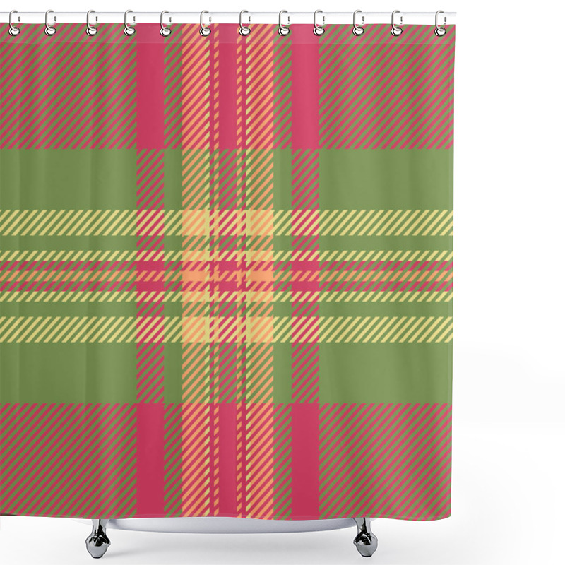 Personality  Vibrant Diagonal Plaid Pattern In Earthy Tones. Perfect For Textile Design, Fashion, Wrapping Paper, Or Website Backgrounds.  The Intersecting Lines Create A Visually Appealing, Modern Texture. Shower Curtains