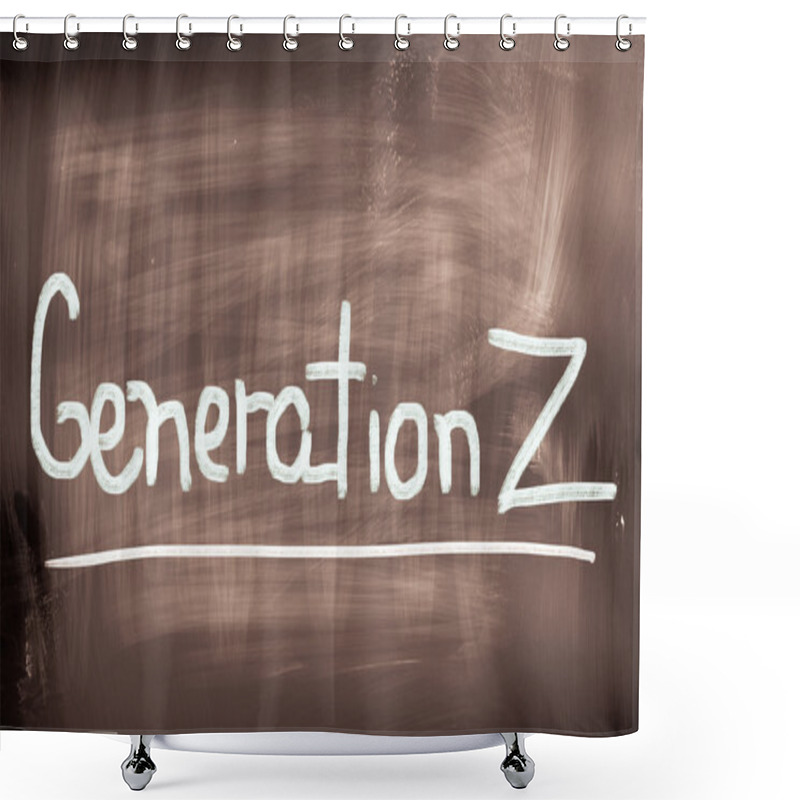 Personality  Generation Z Concept Shower Curtains