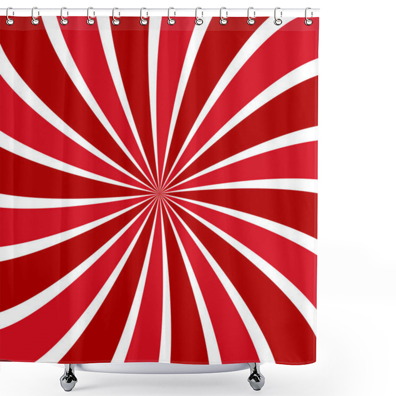 Personality  Abstract Spiral Ray Background Shower Curtains