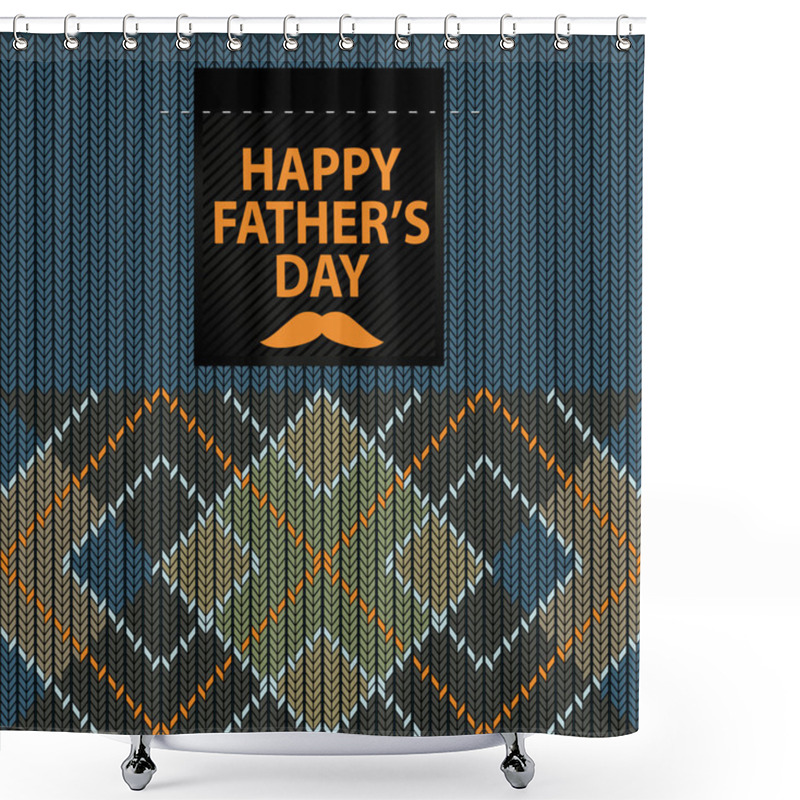 Personality  Happy Father's Day Shower Curtains