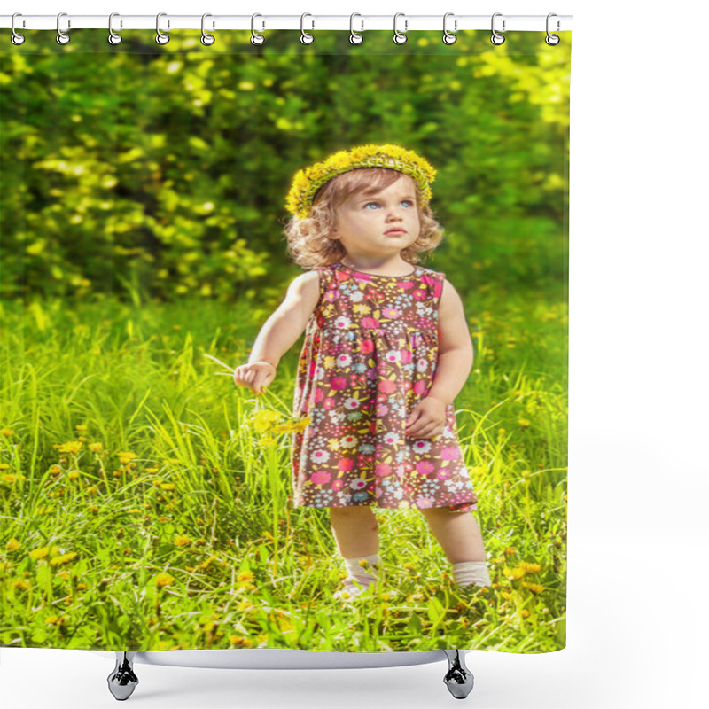 Personality  Dandelion Curly Girl Shower Curtains