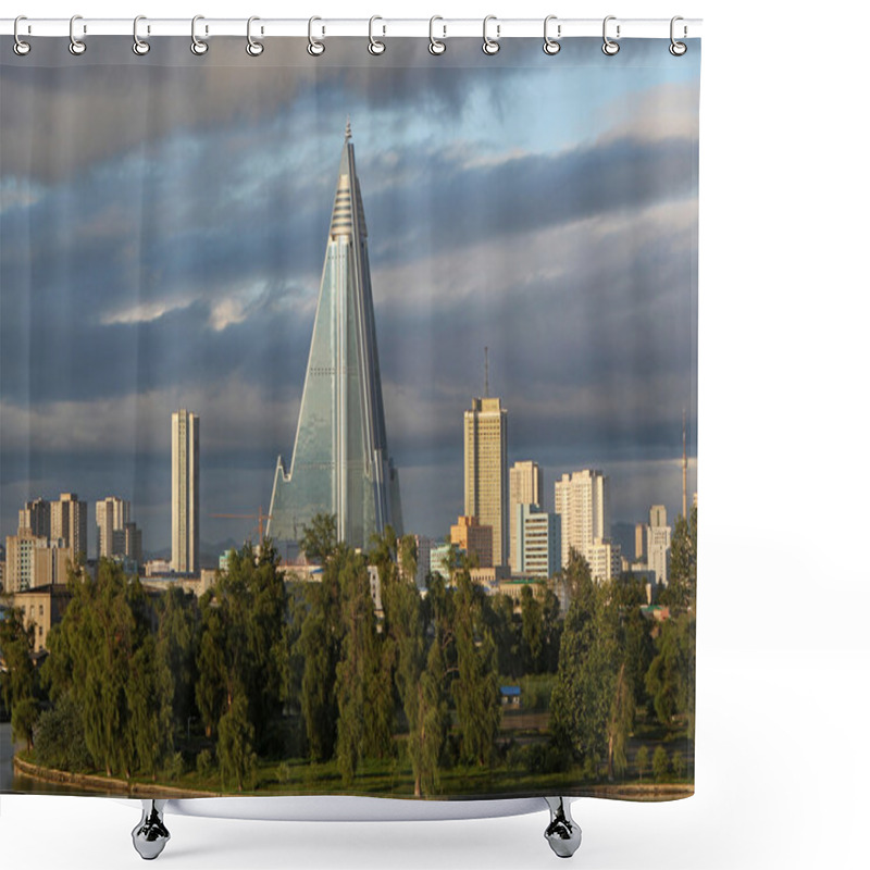 Personality  Ryugyong Hotel Shower Curtains