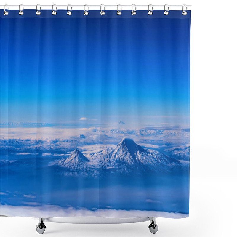 Personality  Aerial View Of Mount Ararat Shower Curtains