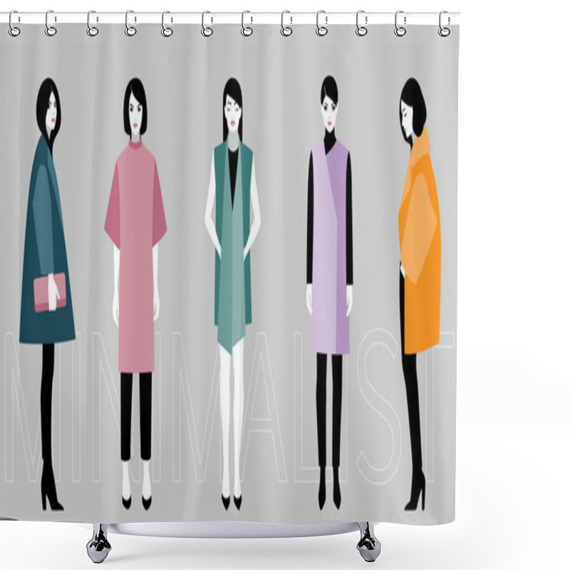 Personality  Minimalistic Fashion Shower Curtains