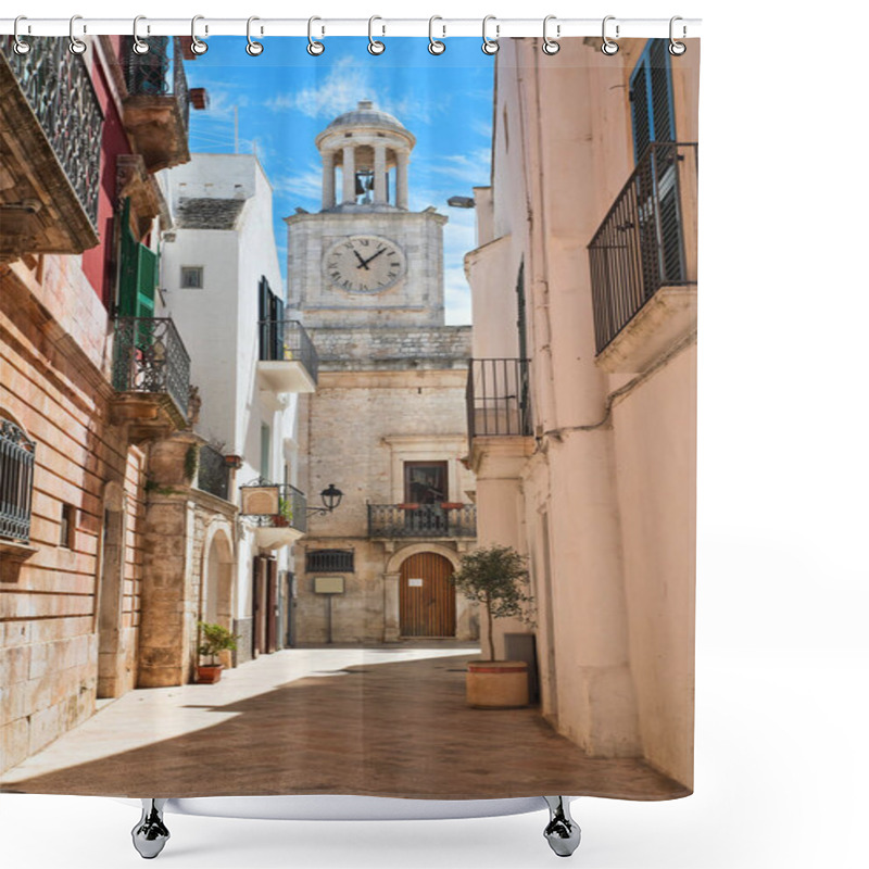 Personality  Alleyway. Locorotondo. Puglia. Italy.  Shower Curtains