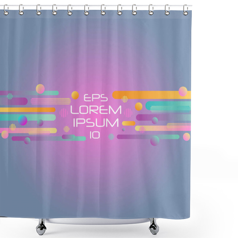 Personality  Abstract Retro Background Shower Curtains