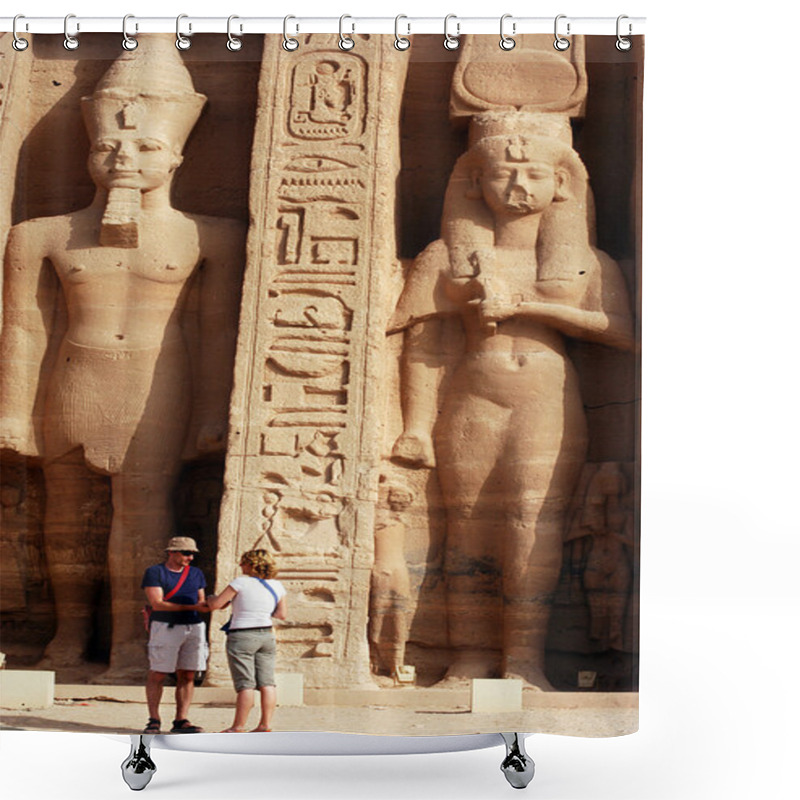 Personality  Abu Simbel Temples Shower Curtains