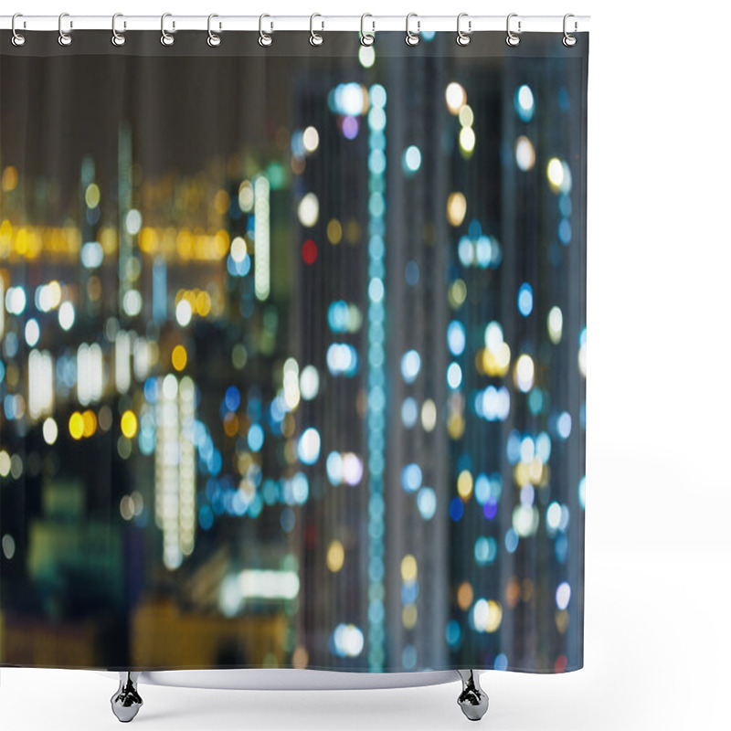 Personality  Blurred Unfocused Building Light  Shower Curtains