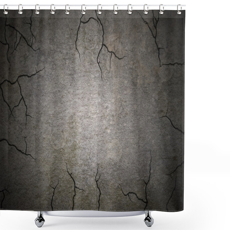 Personality  Gloomy Stone Wall Shower Curtains