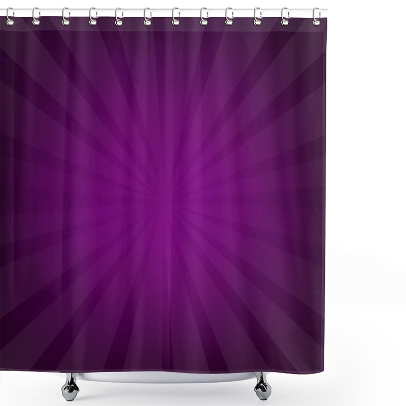 Personality  Purple Grunge Background Texture With Sunburst Shower Curtains