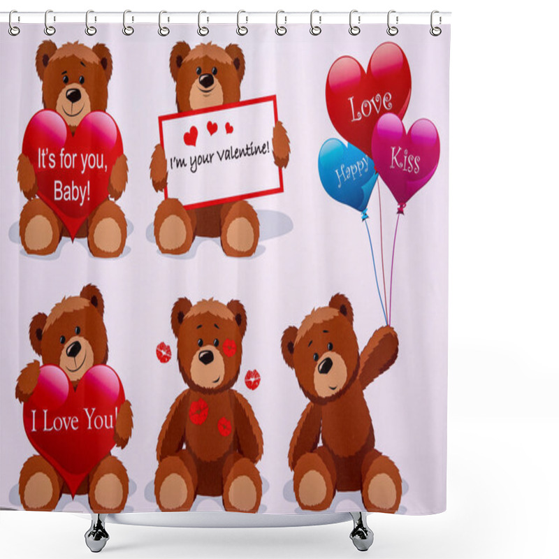 Personality  Sweet Cards Shower Curtains