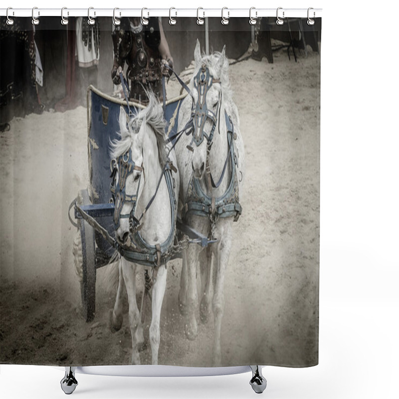 Personality  Roman Chariots Shower Curtains