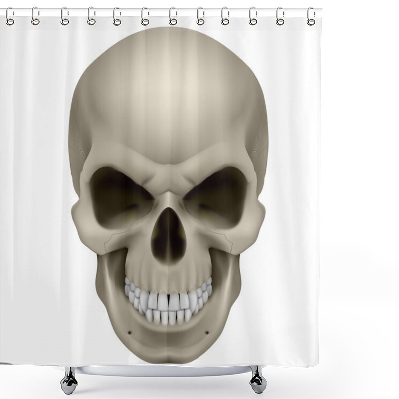 Personality  Human Skull Shower Curtains