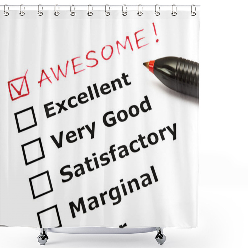 Personality  Awesome Evaluation Form Shower Curtains