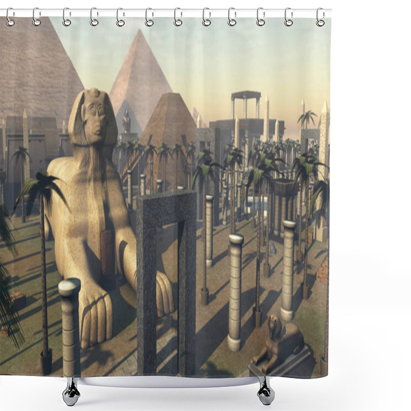 Personality  Ancient Sphinx In Egypt  Shower Curtains