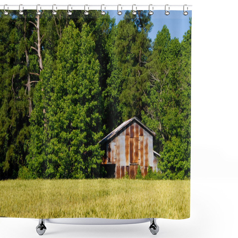 Personality  Tobacco Barn Shower Curtains