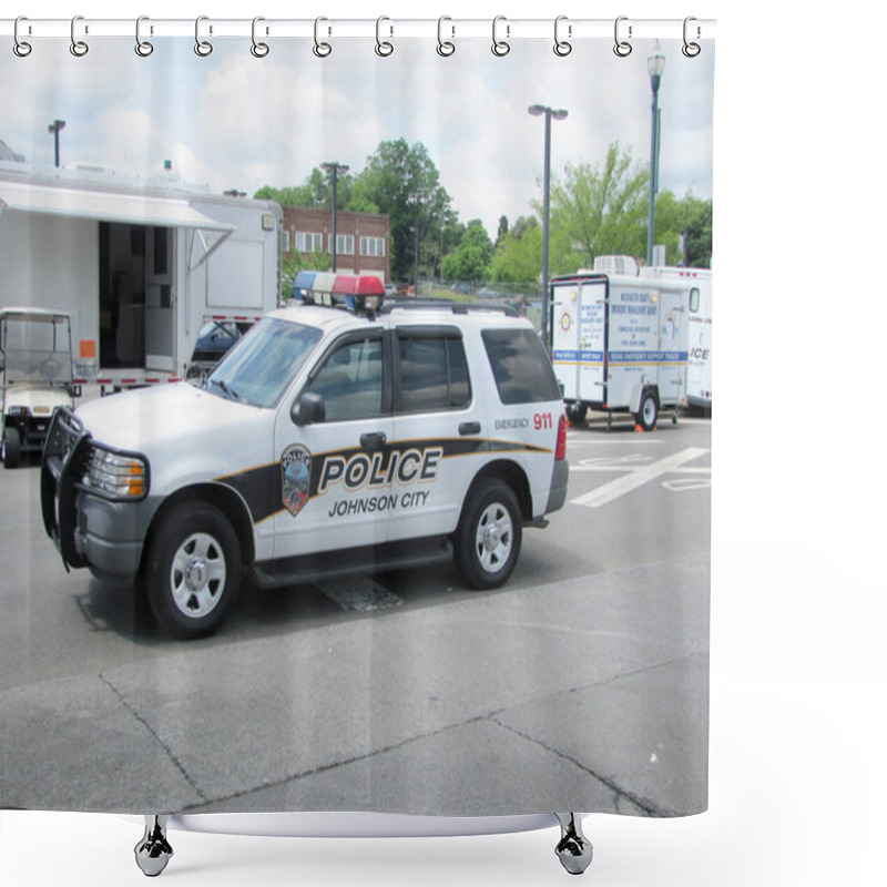 Personality  Johnson City, Tennessee / United States: 06-08-2013 - Police Car Shower Curtains