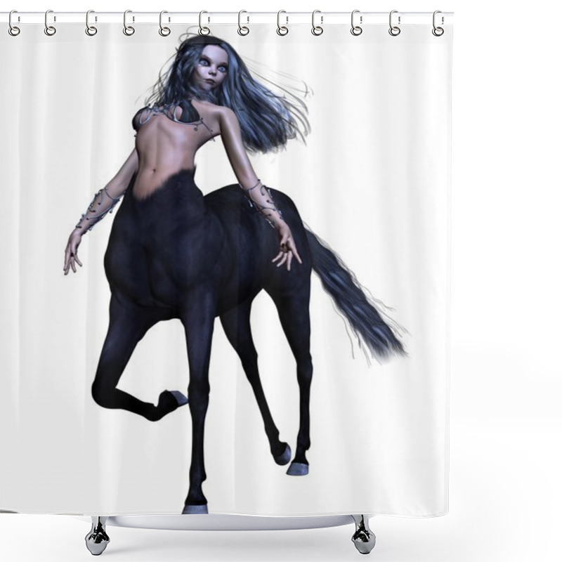 Personality  Female Gothic Centaur Shower Curtains