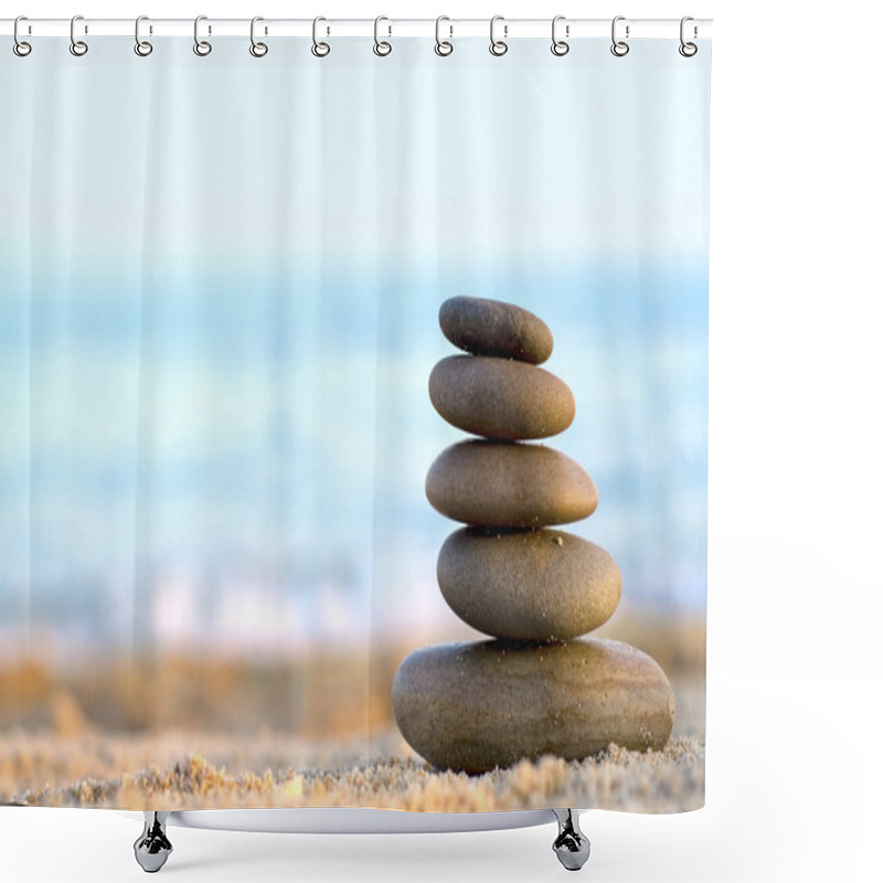 Personality  Stones Shower Curtains