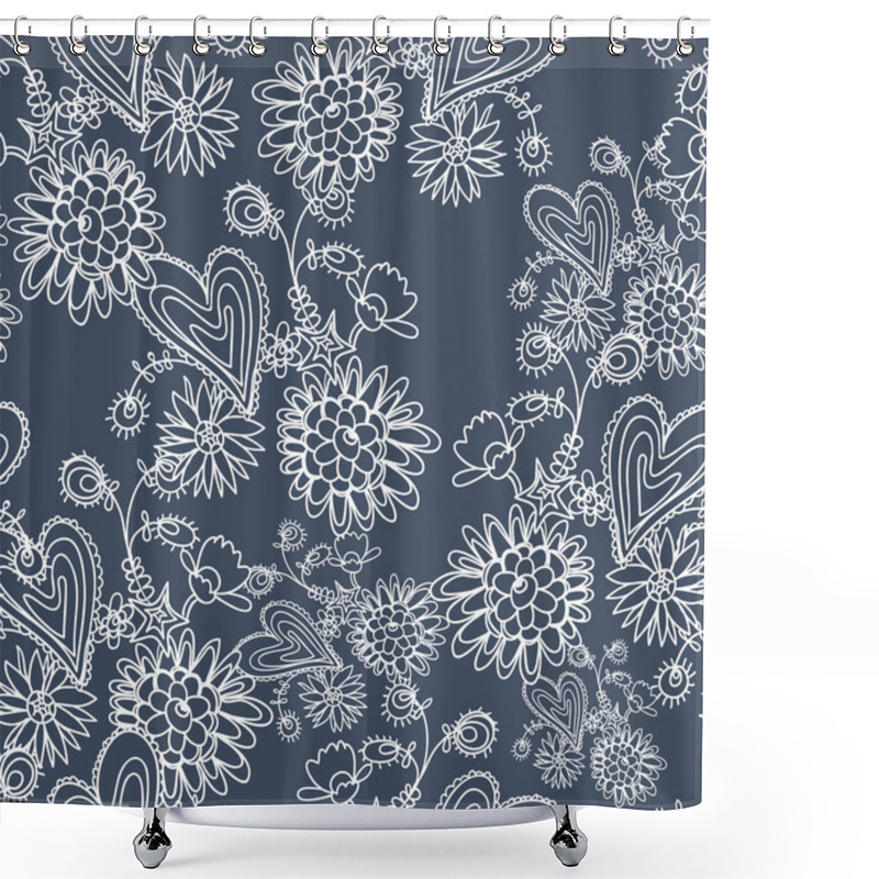 Personality  Abstract Spring Floral Background Shower Curtains