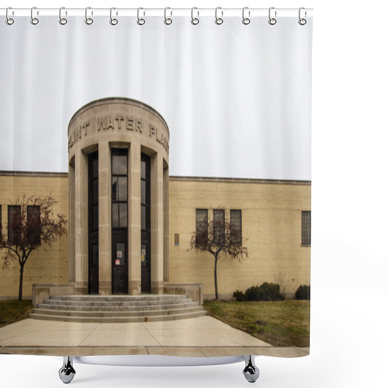 Personality  Flint Michigan Water Plant Shower Curtains