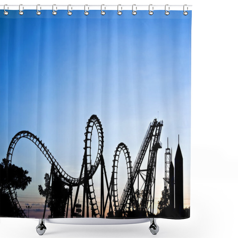 Personality  Roller Coaster Shower Curtains