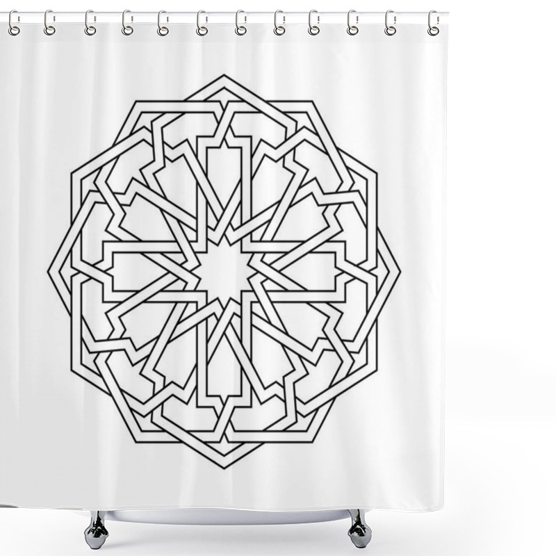 Personality  Islamic Seamless Vector Shower Curtains