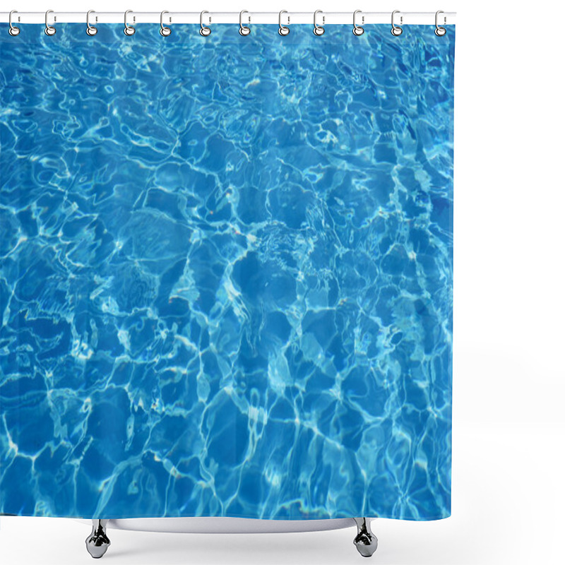 Personality  Hotel Swimming Pool With Sunny Reflections Shower Curtains