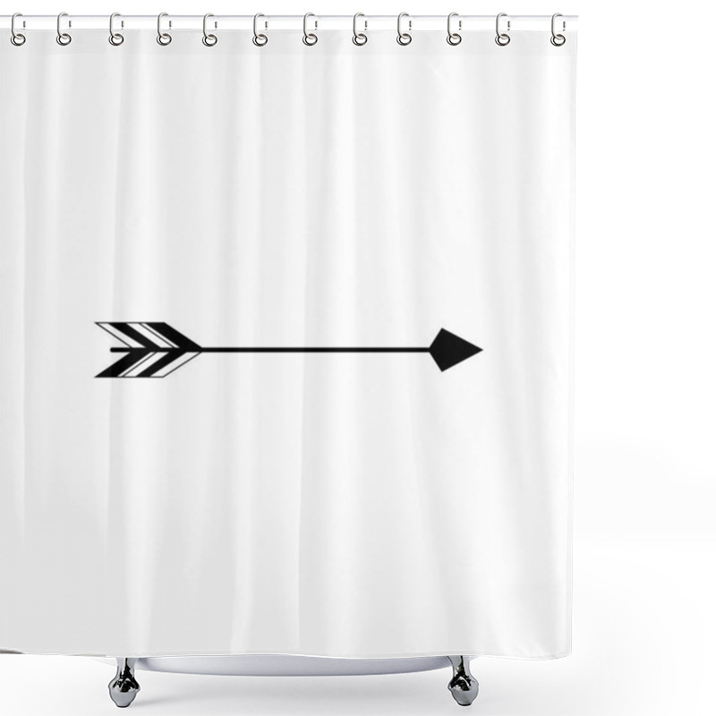 Personality  Tribal Arrow Icon Design Template Vector Isolated Shower Curtains