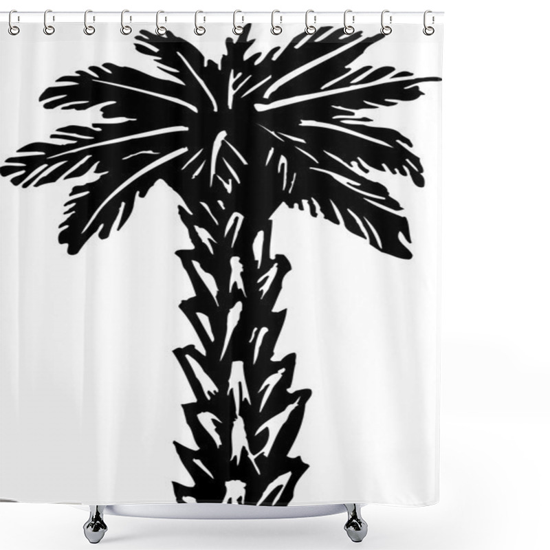 Personality  Palm Tree Shower Curtains