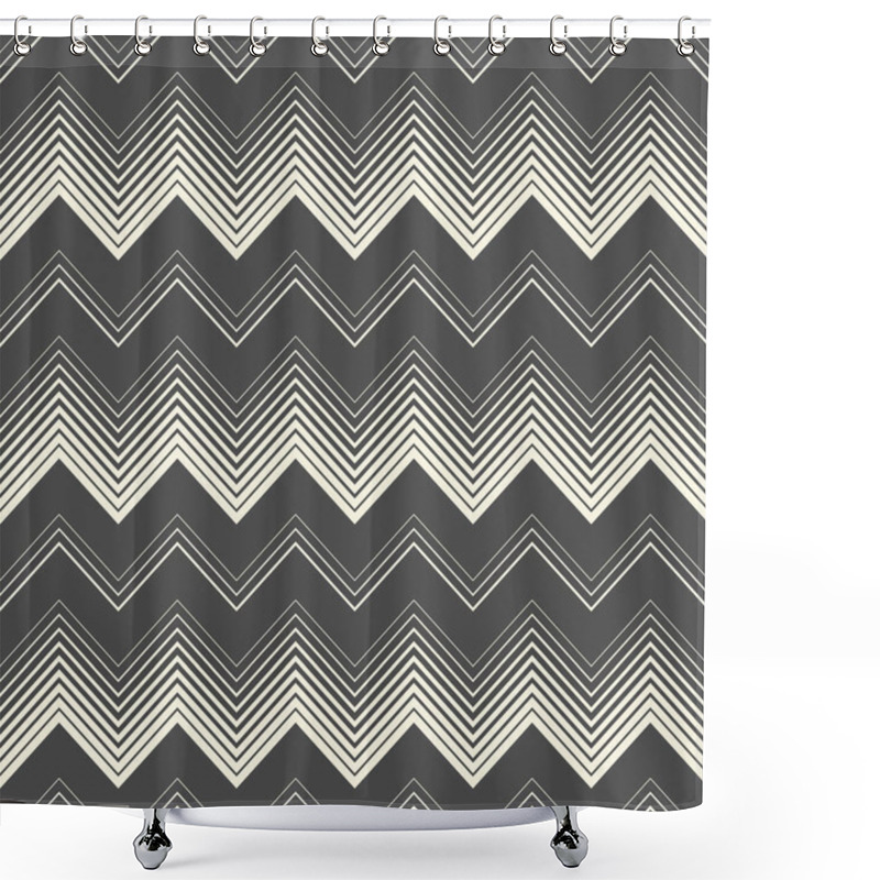 Personality  Vector Regular Texture. Minimal Geometric Stripe Wallpaper Shower Curtains