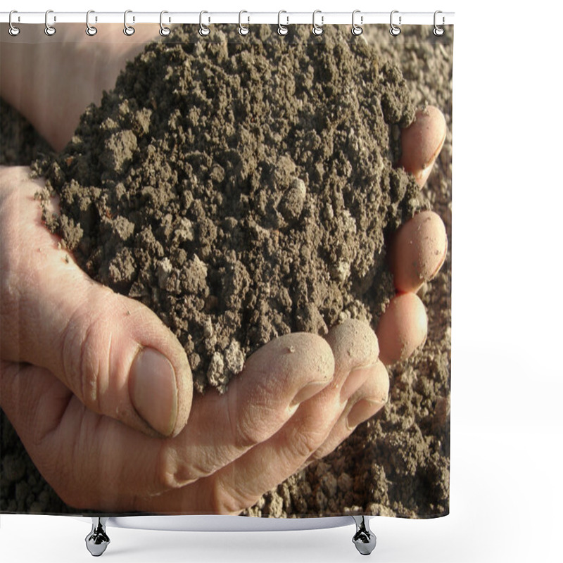 Personality  Handful Of Soil Shower Curtains