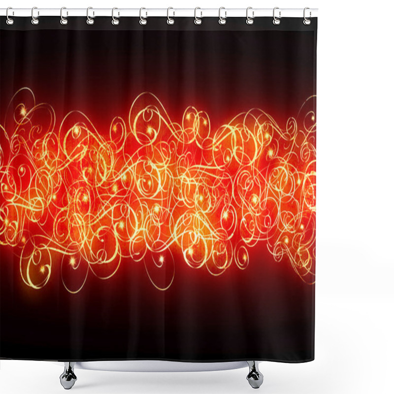 Personality  Abstract Floral Background With Elegant Pattern Shower Curtains