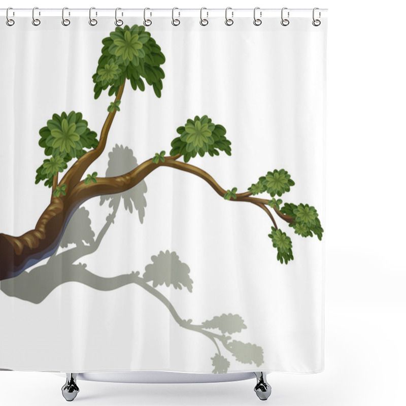 Personality  A Branch Of A Tree Shower Curtains