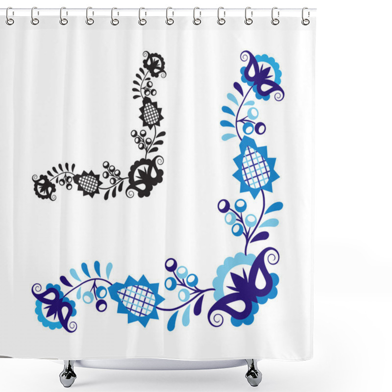 Personality  Traditional Folk Ornament And Pattern Shower Curtains