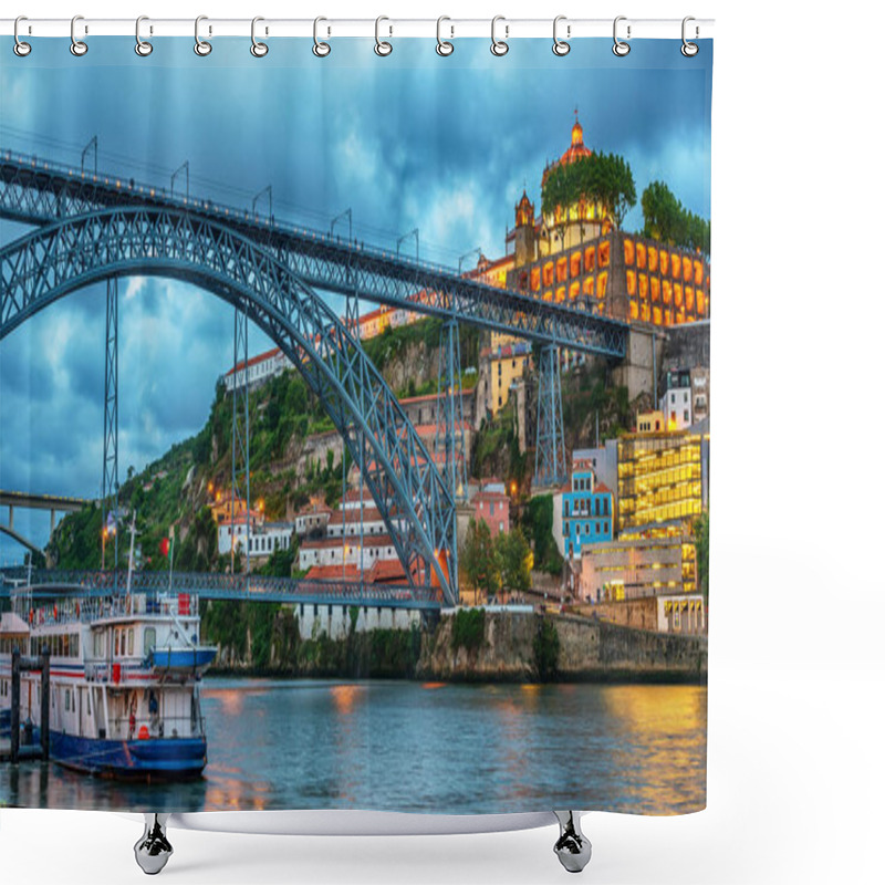 Personality  Porto, Portugal: The Dom Luis I Bridge And The Serra Do Pilar Monastery On The Vila Nova De Gaia Side Shower Curtains