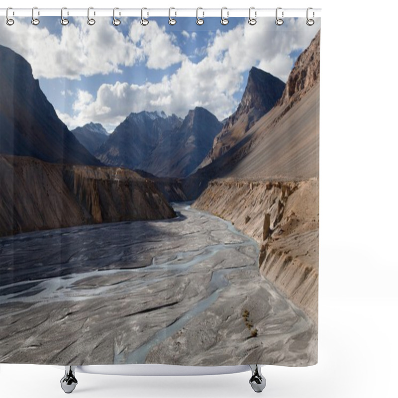 Personality  View From Indian Himalayas Shower Curtains