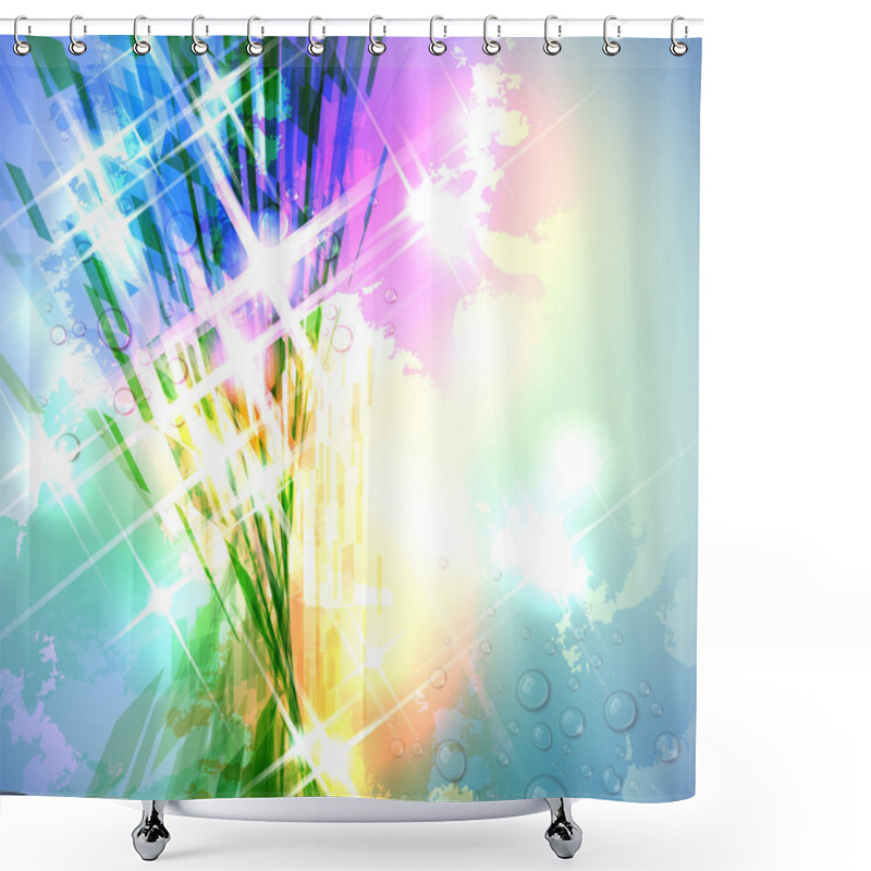 Personality  Abstract Background Shower Curtains