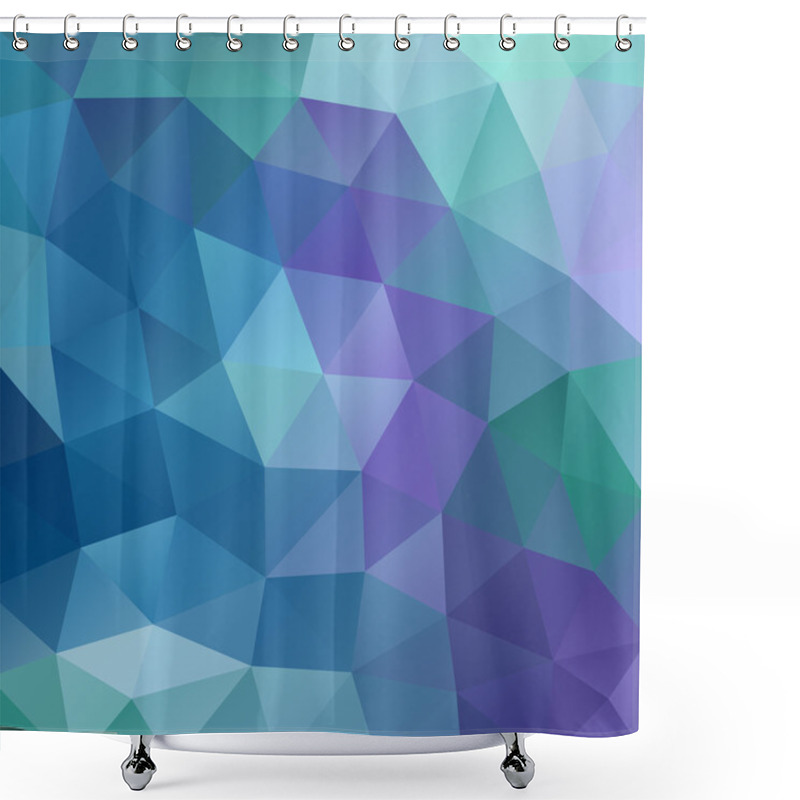 Personality  Triangles Geometric Background Shower Curtains